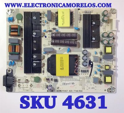 FUENTE PARA TV HISENSE NUMERO DE PARTE 228593 /  RSAG7.820.7748/ROH / HLL-4360WC / DPD194LADFL / PANEL HD500S1U92-L1\S0\GM\CKD\ROH / MODELO 50R6E